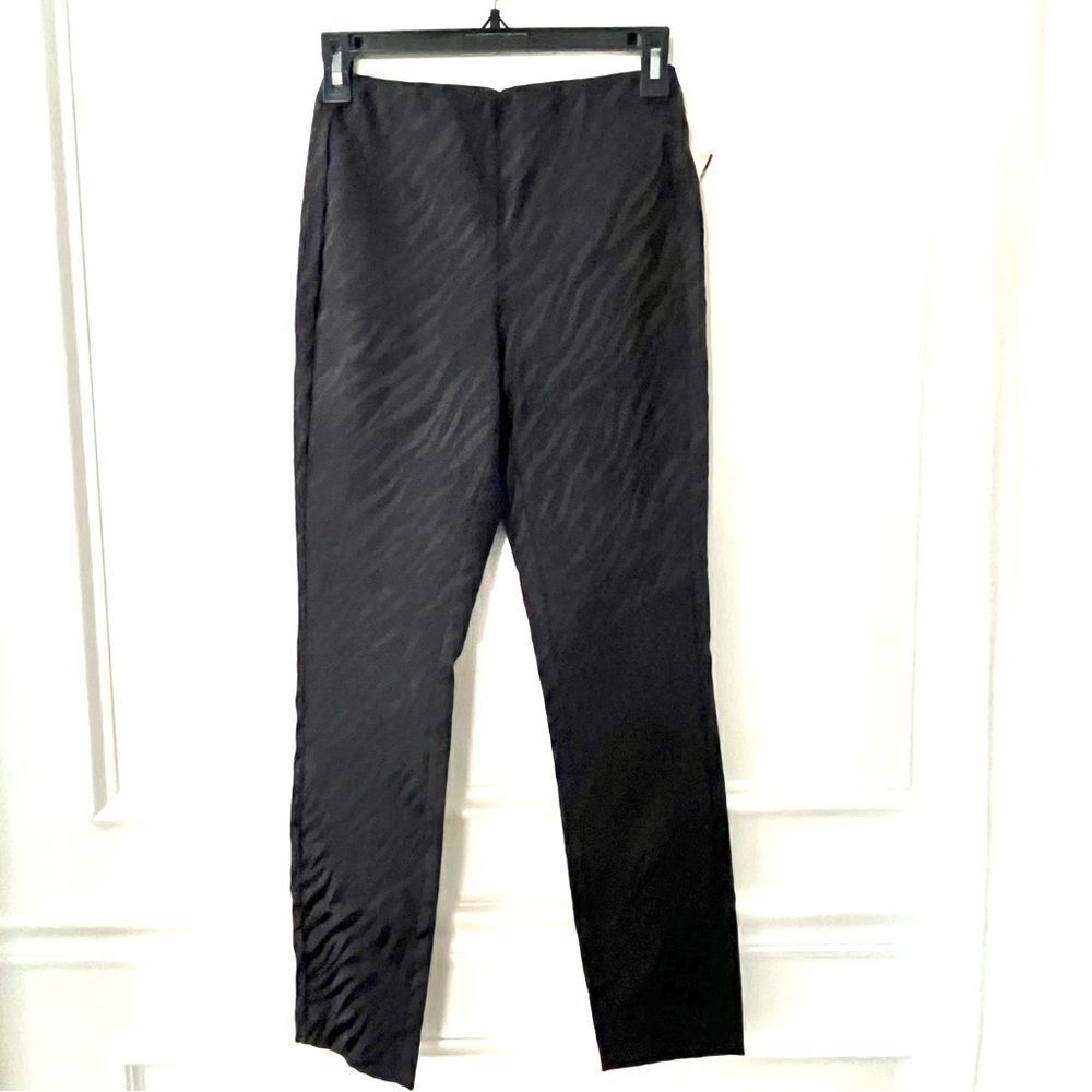 Rag and Bone Simone Cropped Slim Fit Zebra Pants In Black Size 0 NWT